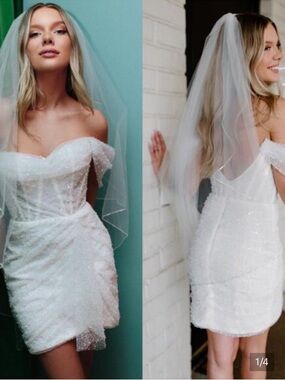 By Watters Little White Dress Gibson